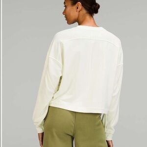 Lululemon Modal Fleece Pullover in Lemon Sorbet